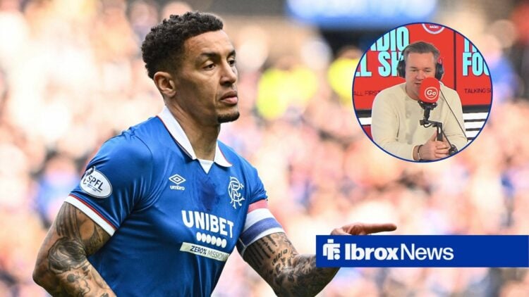 James Tavernier of Rangers during the Scottish Gas Men s Scottish Cup Quarter-final match vs Celtic, Andy Walker on GO Radio's Football Show.
