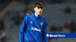 Lewis Stewart of Rangers ahead of the Europa League clash with Ludogorets.