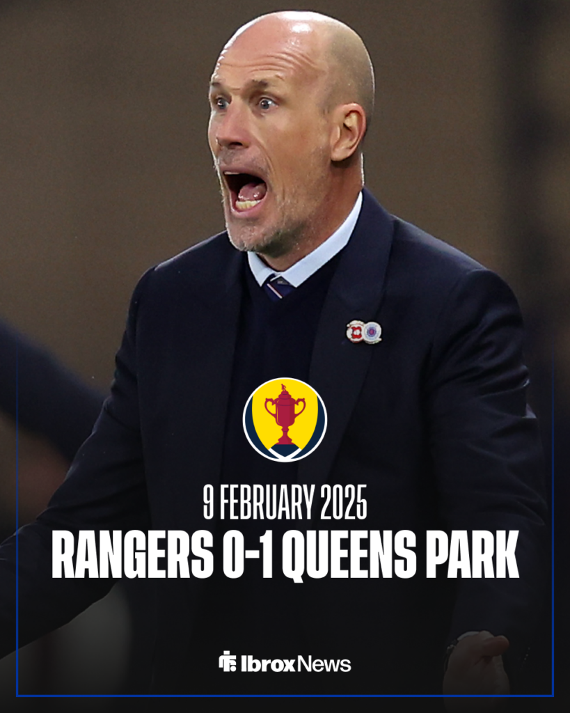 Philippe Clement Rangers 0-1 Queens Park