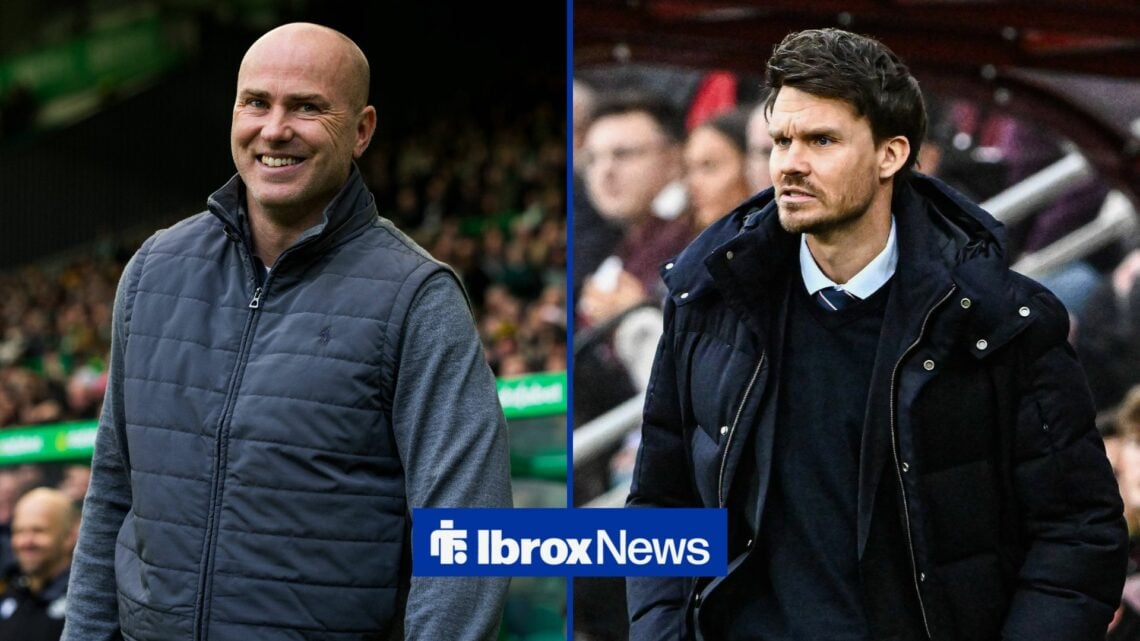 Split image of Motherwell boss Jens Berthel Askou and Rangers manager Danny Rohl