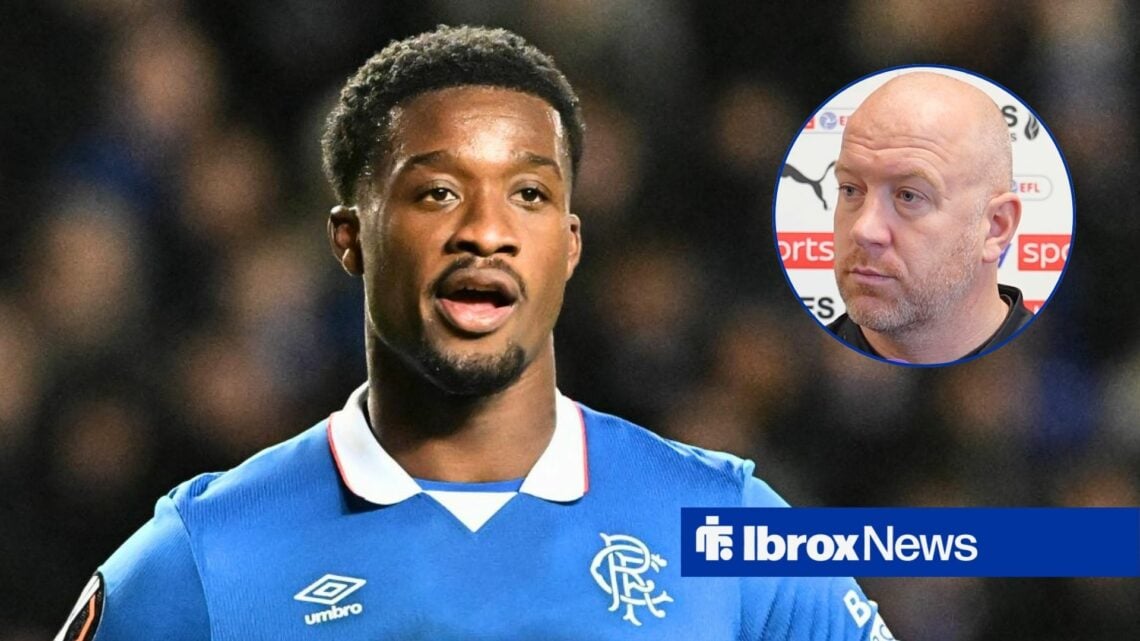 Rangers defender Emmanuel Fernandez as main image with Charlie Adam in circular inset on the right