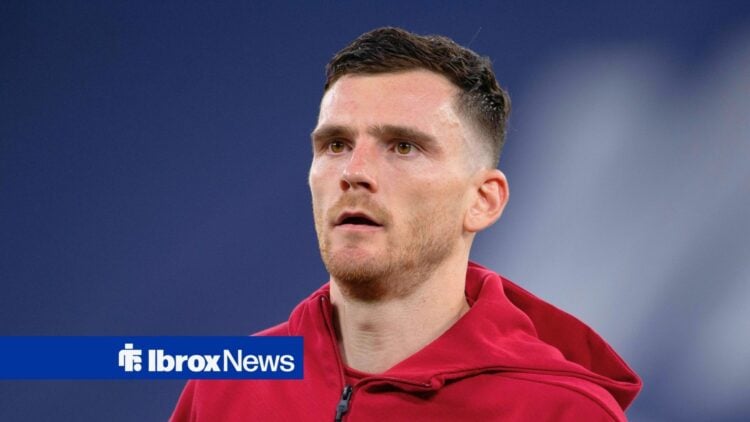 Andy Robertson playing for Liverpool