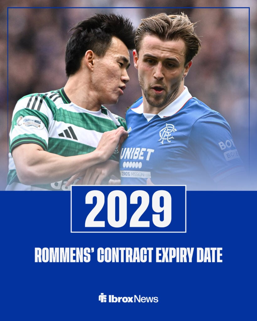 Tuur Rommens of Rangers and Yang Hyun-Jun of Celtic during the Scottish Gas Men s Scottish Cup Quarter-final match at Ibrox Stadium.