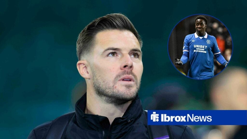 Jack Butland laughs at Djeidi Gassama footage online from Rangers win vs Falkirk