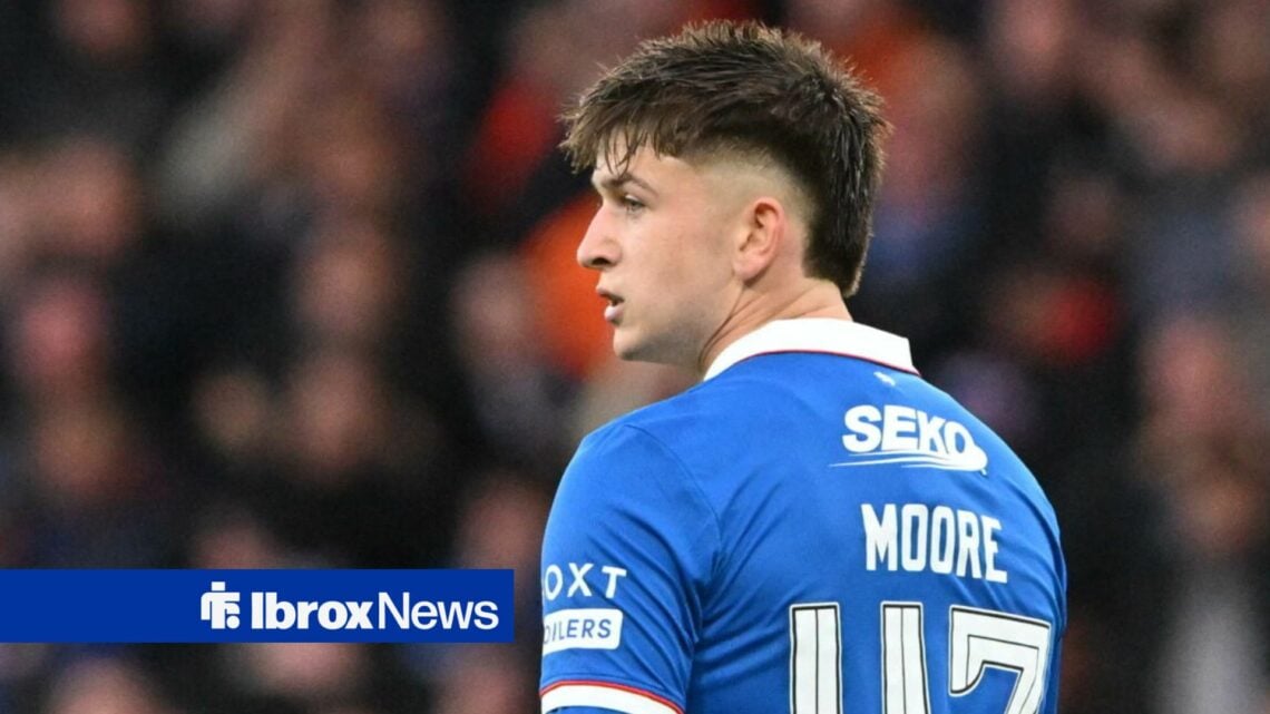 Mikey Moore in action for Rangers