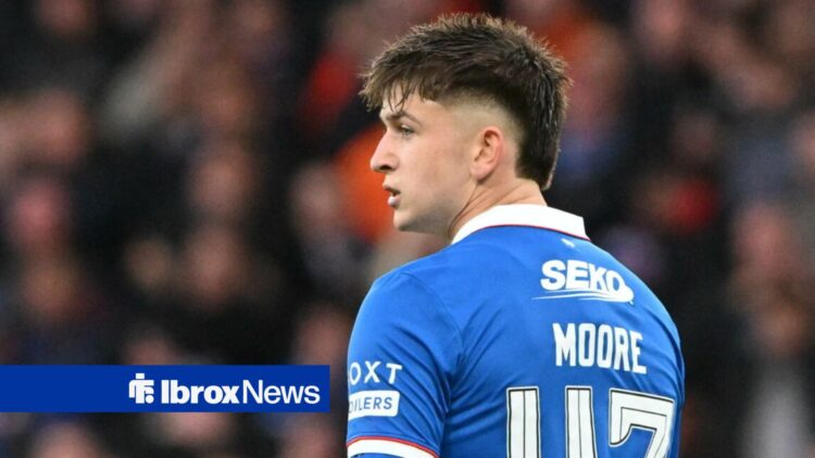 Mikey Moore in action for Rangers