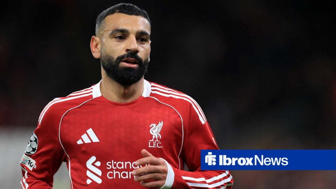 Mohammed Salah in action for Liverpool in the Champions League.