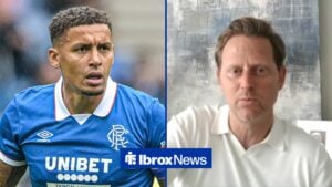James Tavernier and Michael Stewart in a split image