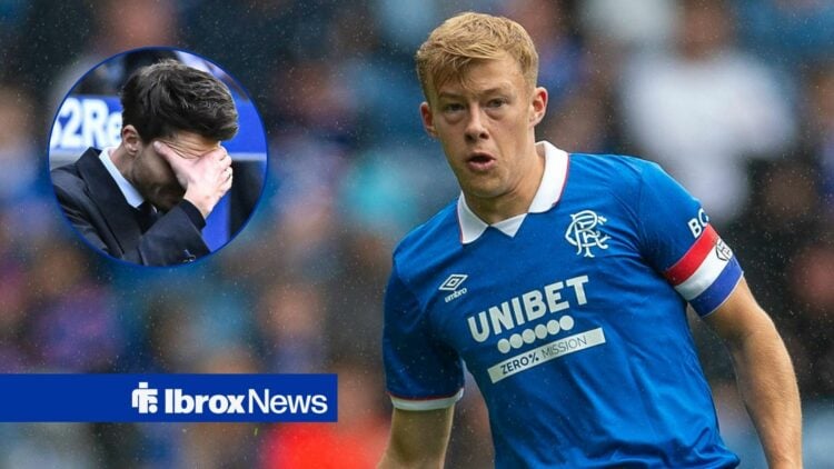 Rangers manager Danny Rohl looking in the direction of Connor Barron.