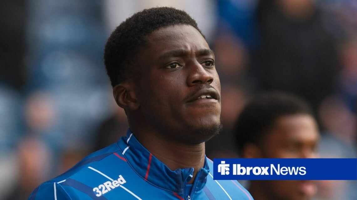 Nasser Djiga in action for Rangers