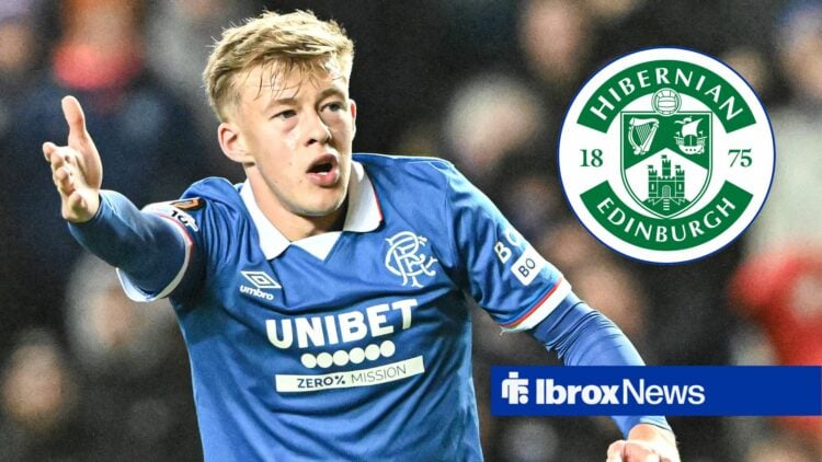 Connor Barron of Rangers during the UEFA Europa League match at Ibrox Stadium, Glasgow