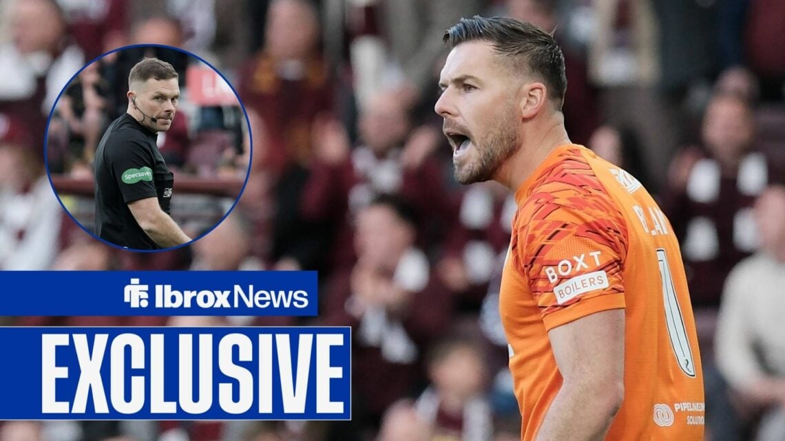 Jack Butland at Rangers with John Beaton in frame