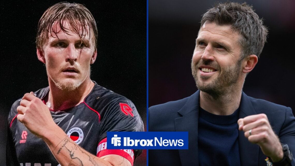 Casper Widell playing for Excelsior and Manchester United, ManU v Liverpool - Premier League MANCHESTER, ENGLAND - MAY 3: Manchester United manager...