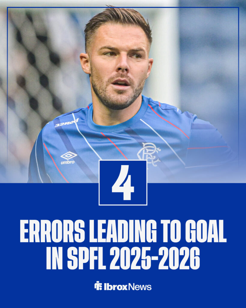 Jack Butland errors at Rangers