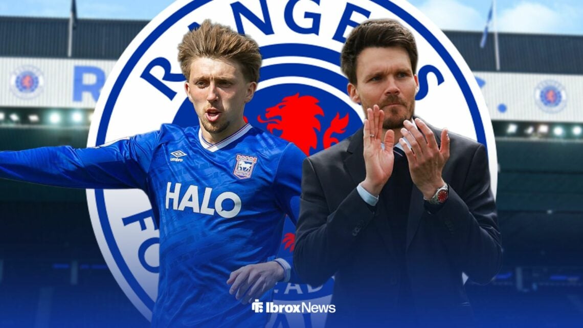 Dan Neil and Rangers boss Danny Rohl.