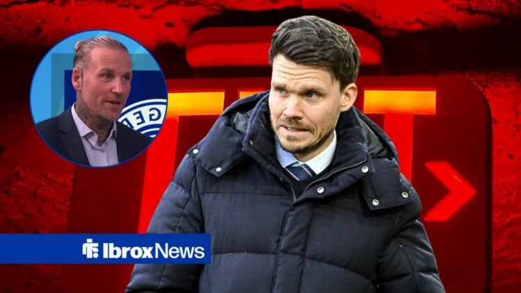 Rangers boss Danny Rohl looking miserable vs Hibernian, Ryan Stephenson on pundit duties for BBC.