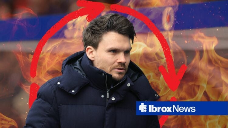 Danny Röhl Rangers Head Coach during the William Hill Premiership match vs Dundee United.