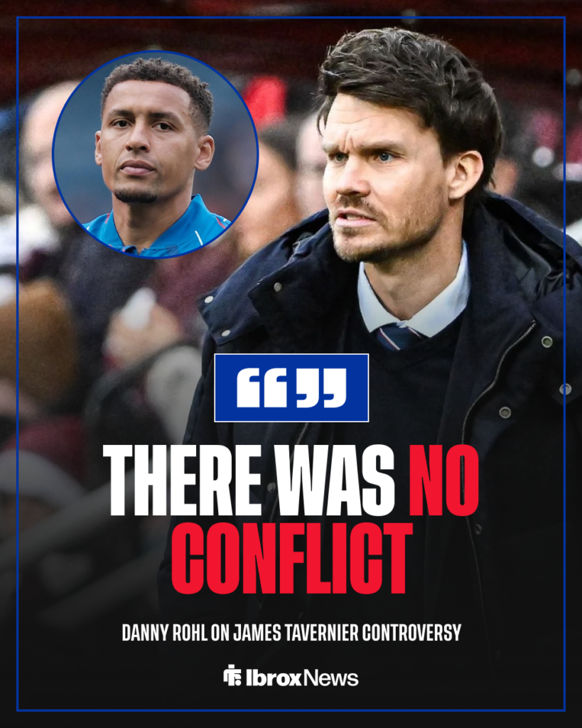 Danny Rohl on James Tavernier Rangers controversy