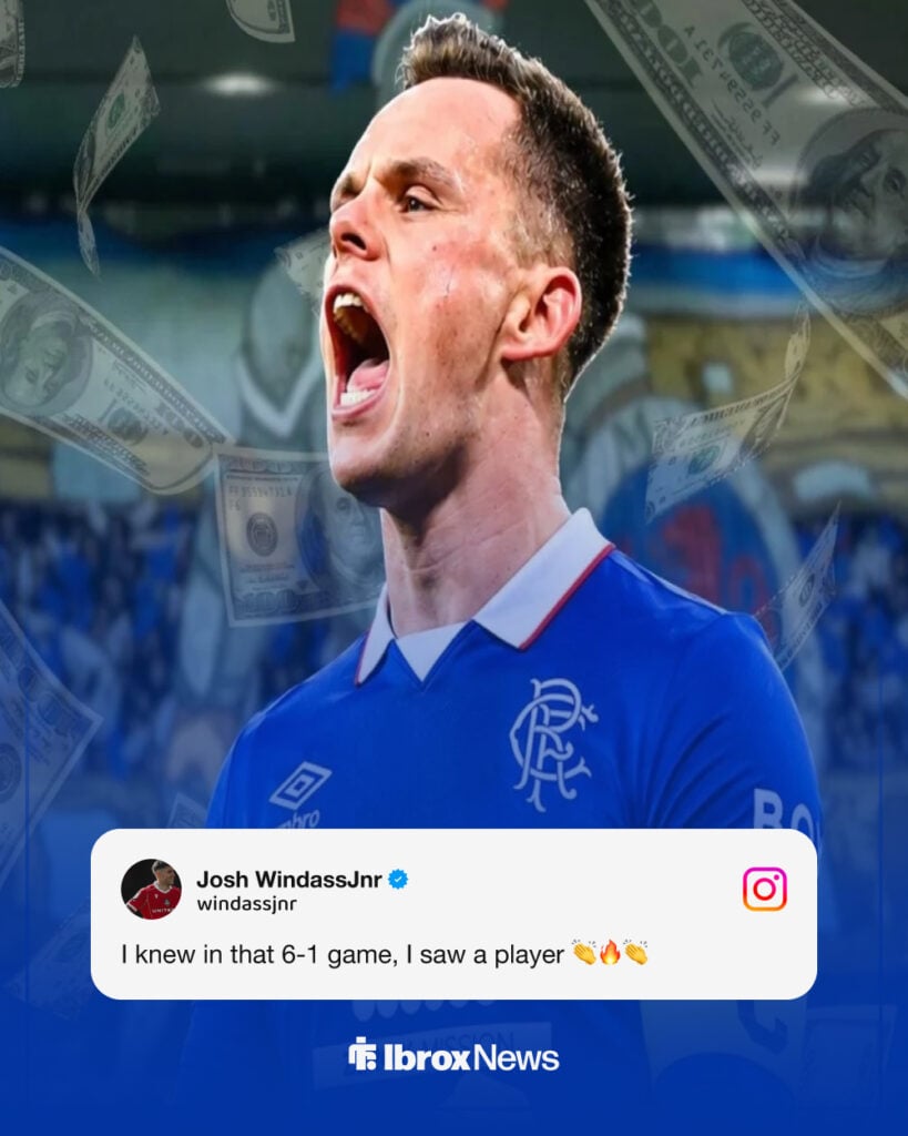 Josh Windass' Instagram message to Lawrence Shankland after Rangers transfer