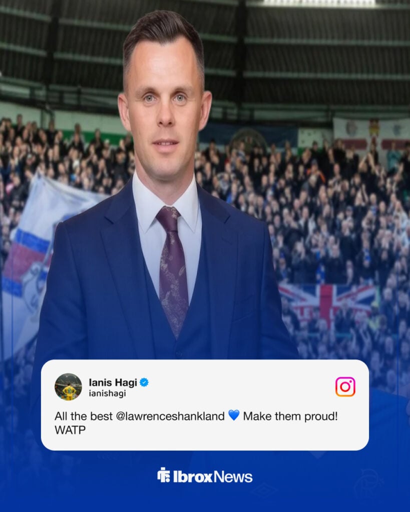 Ianis Hagi has messaged Lawrence Shankland after he signed for Rangers