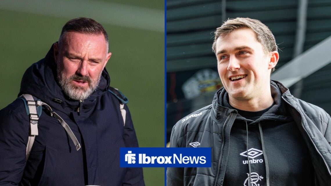 Split image of Kris Boyd and Ranges defender John Souttar