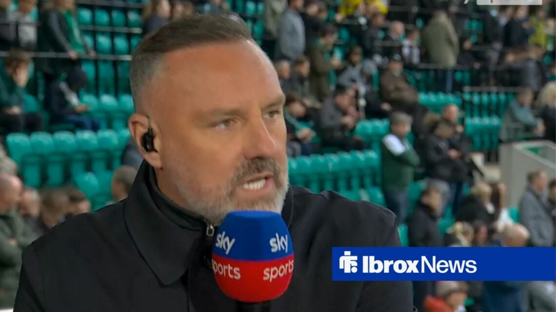 Kris Boyd working as a pundit for Sky Sports