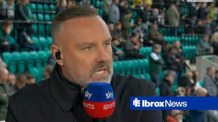 Kris Boyd working as a pundit for Sky Sports