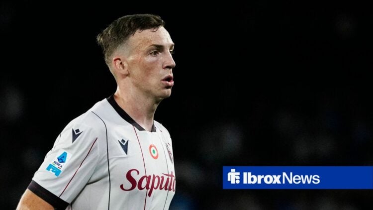 Lewis Ferguson of Bologna Fc during the Serie A match between SSC Napoli and Bologna FC at Stadio Diego Armando Maradona Naples Italy on 11 May 2026