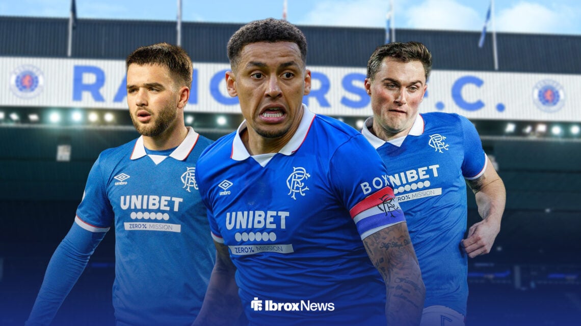 Nico Raskin, James Tavenier and John Souttar with an Ibrox background.