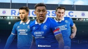 Nico Raskin, James Tavenier and John Souttar with an Ibrox background.