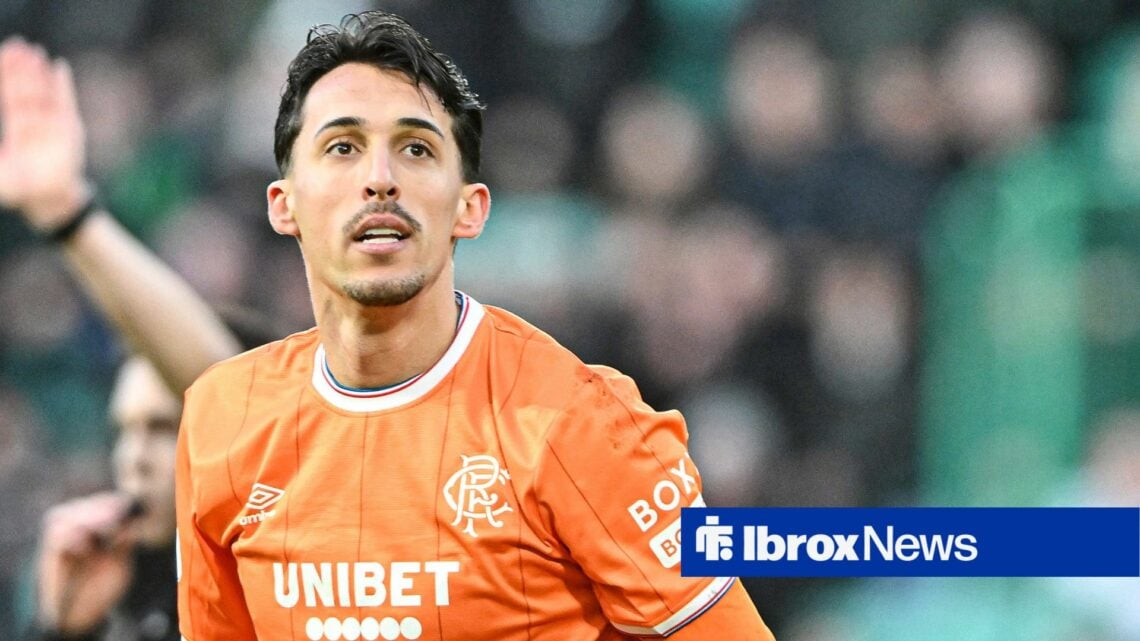 Hibernian v Rangers William Hill Premiership Bojan Miovski of Rangers looks dejected at full time during the William Hill Premiership match at East...